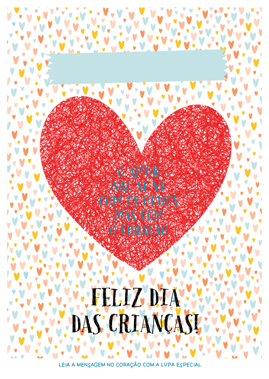 Poster gratuito Dia das Crianças - para imprimir